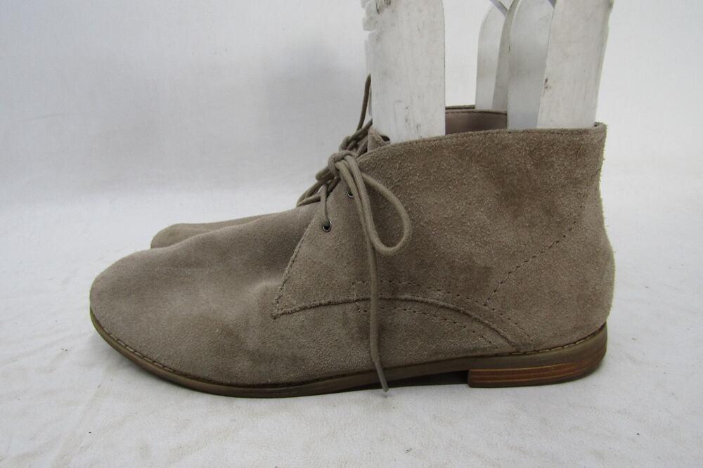 Franco Sarto Womens Size 8.5 M Brown Suede Lace Up Ankle Fashion Boots Bootie